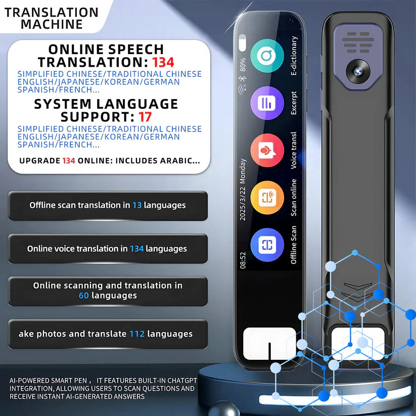 Accurate Pen Scanner for Language Study and Translation