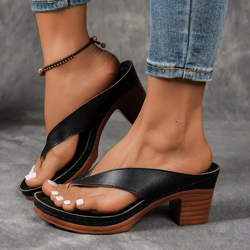 Comfortable Arch Support Heel Sandals