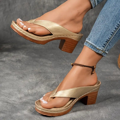 Comfortable Arch Support Heel Sandals
