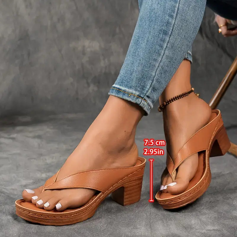 Comfortable Arch Support Heel Sandals