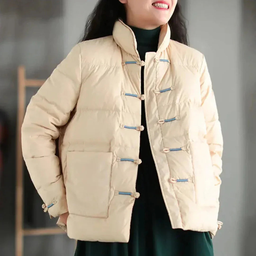 Warm Puffy Down Filled Jacket