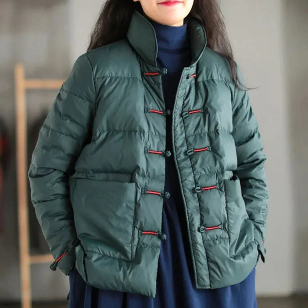 Warm Puffy Down Filled Jacket
