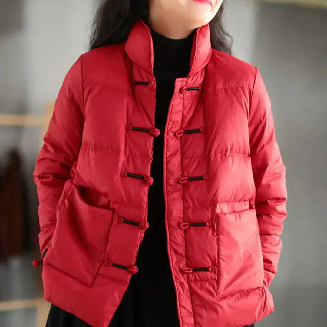 Warm Puffy Down Filled Jacket