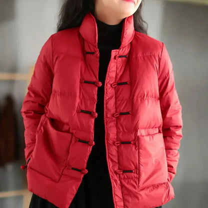 Warm Puffy Down Filled Jacket