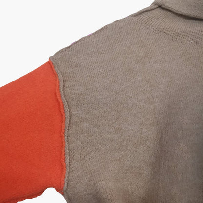 Women's Multicolor Crew Neck Knit Sweater