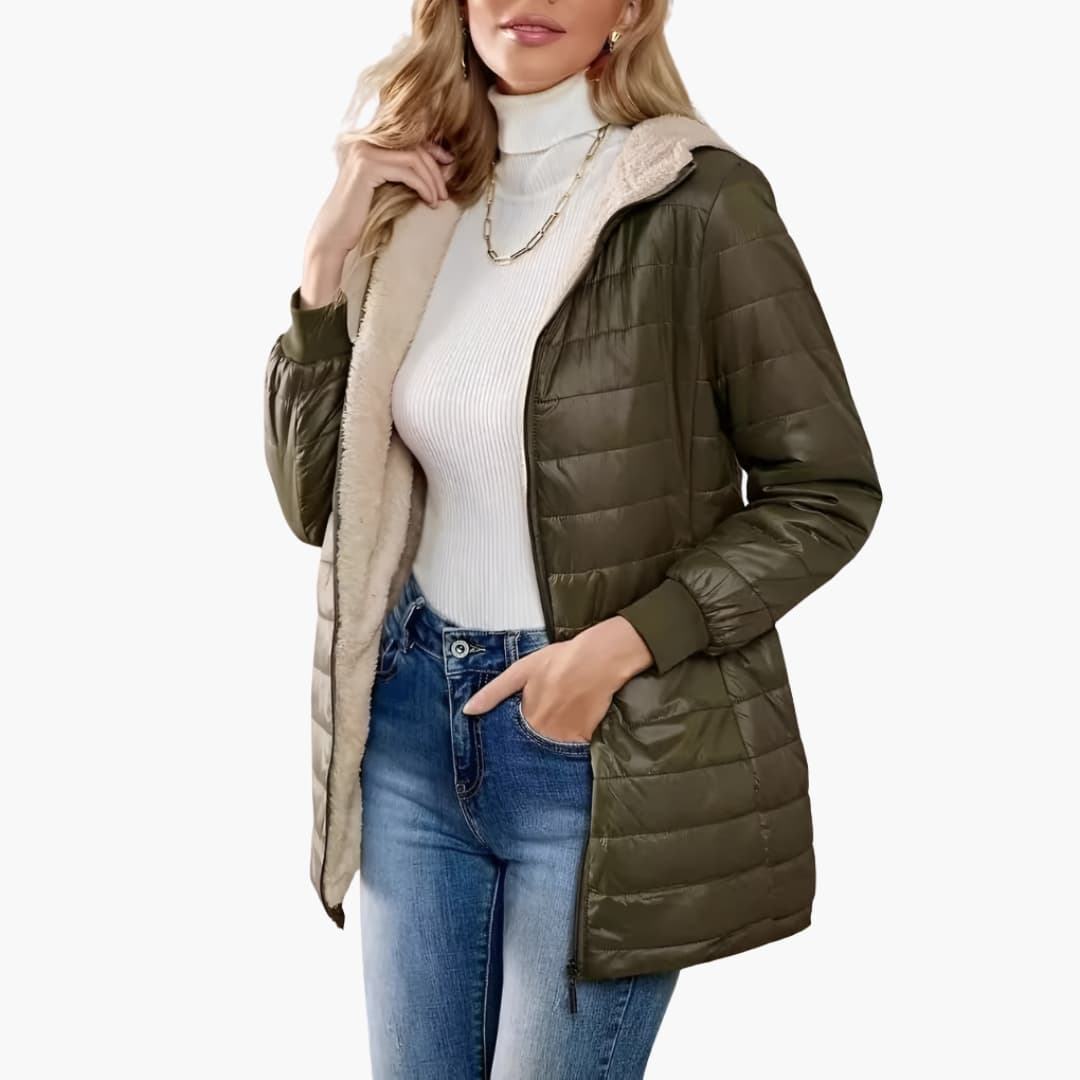 Waterproof Hooded Women's Winter Coat - Vossary