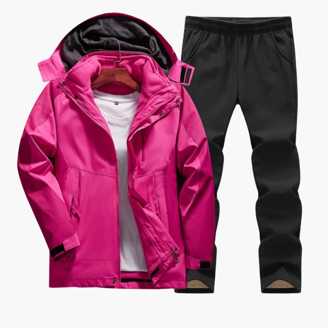 Ladies Waterproof Hoodie Jacket Set - Vossary
