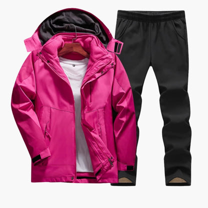 Ladies Waterproof Hoodie Jacket Set - Vossary