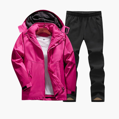 Waterproof Women's Hiking Jacket and Pants Set - Vossary