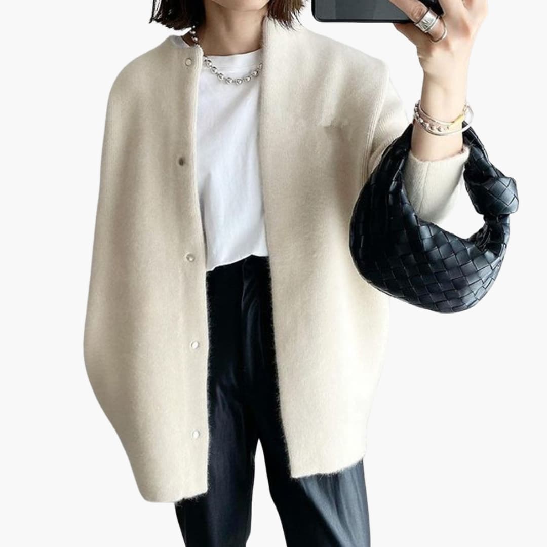 Cozy Women's Large Long Sleeve Cardigan Sweater