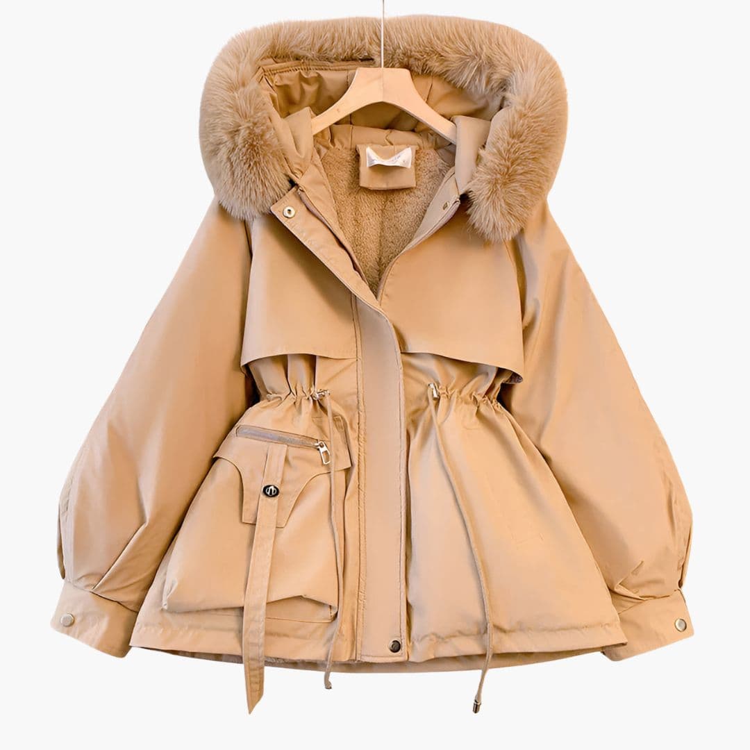 Ladies' Waterproof Red Jacket with Hood