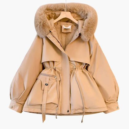 Ladies' Waterproof Red Jacket with Hood