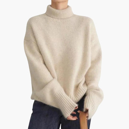 Women's Cozy Turtleneck Ribbed Sweater