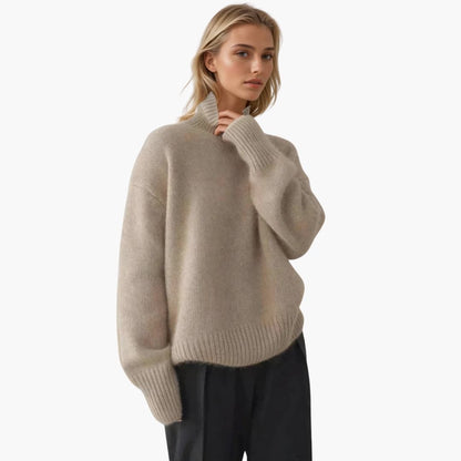 Women's Cozy Turtleneck Ribbed Sweater