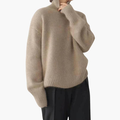 Women's Cozy Turtleneck Ribbed Sweater