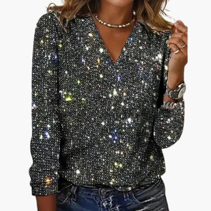 Women's Soft V-Neck Knit Sweater