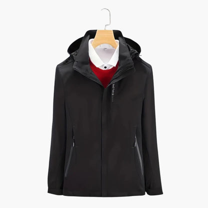 Waterproof Women's Snow Jacket with Hooded Zip Pockets - Vossary
