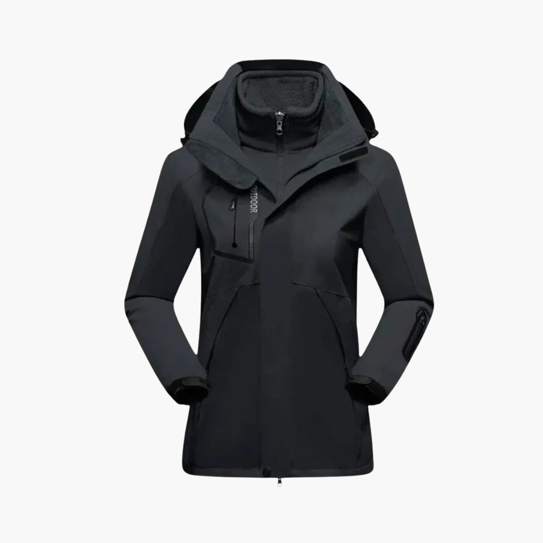 Waterproof Women's Snow Jacket with Adjustable Fit - Vossary