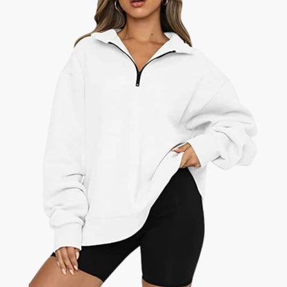 Ladies Soft Half Zip Knit Jumper