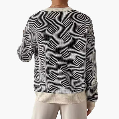 Fashionable Ladies Cable Knit Sweater