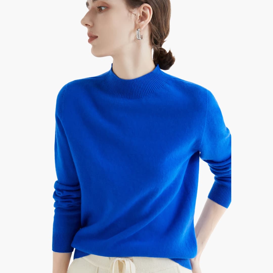 Cozy Crew Neck Women's Knit Sweater