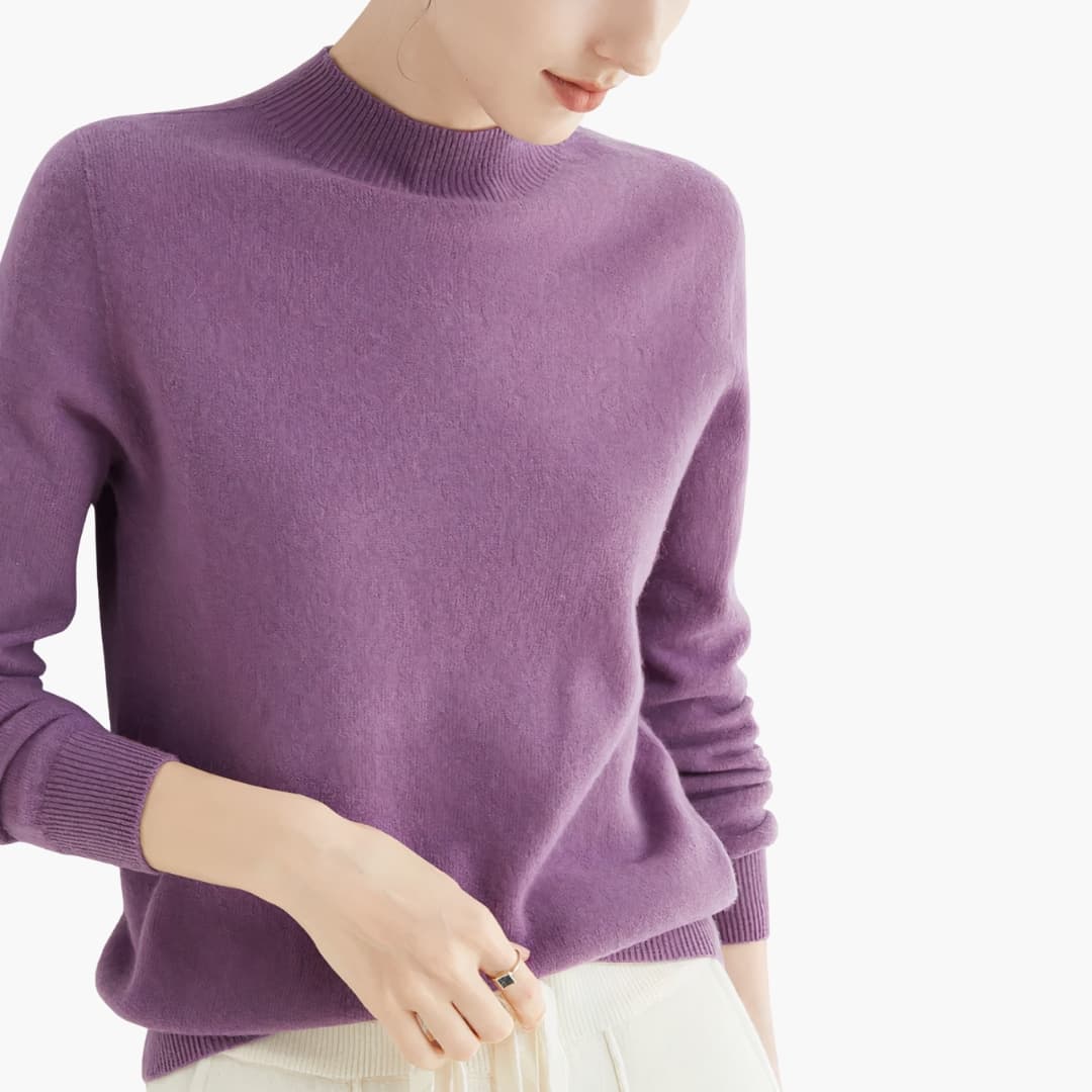 Cozy Crew Neck Women's Knit Sweater