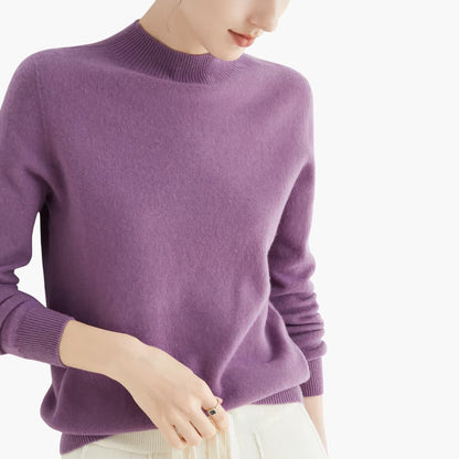 Cozy Crew Neck Women's Knit Sweater