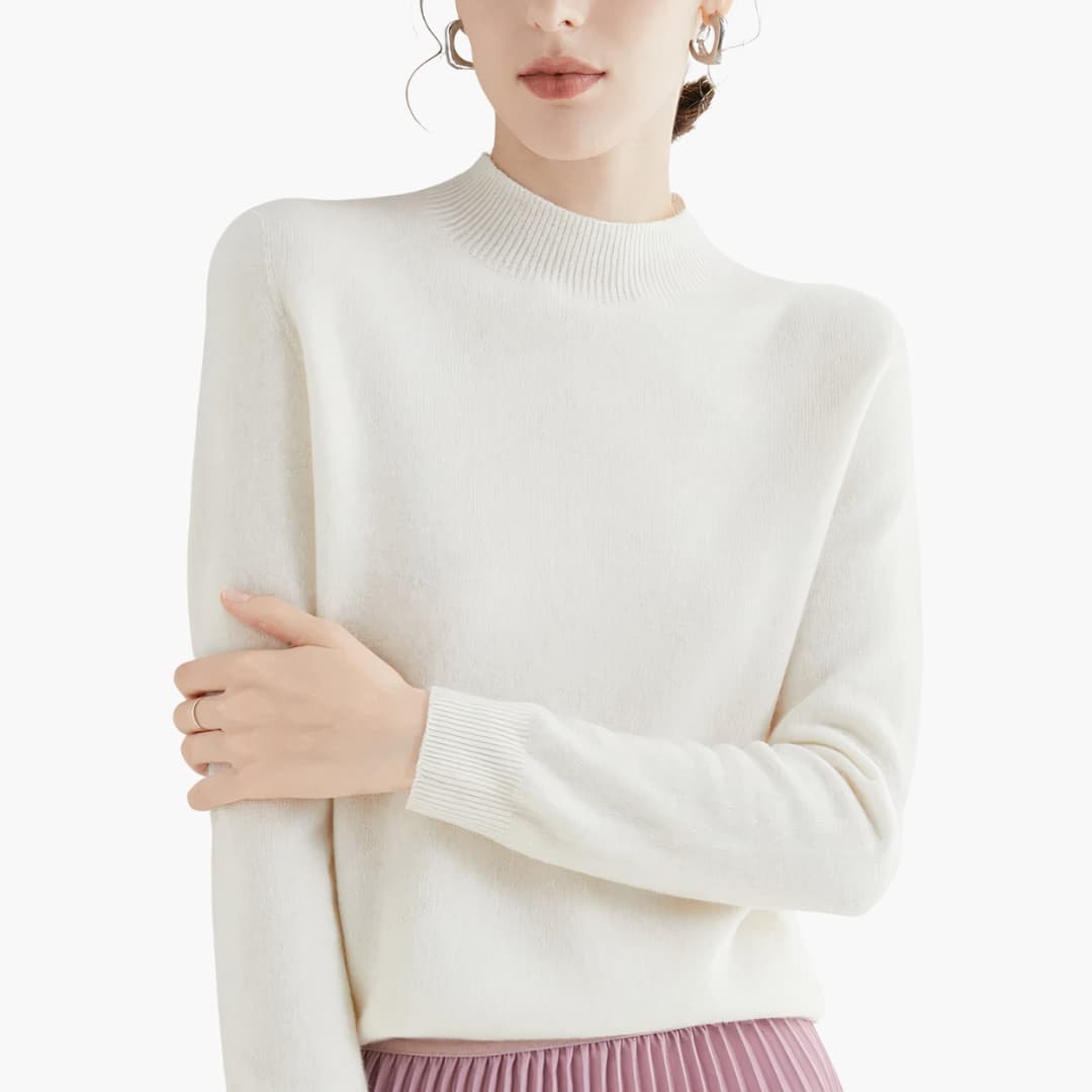 Cozy Crew Neck Women's Knit Sweater