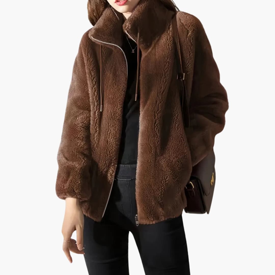 Soft Fleece Women's Zip Up Coat