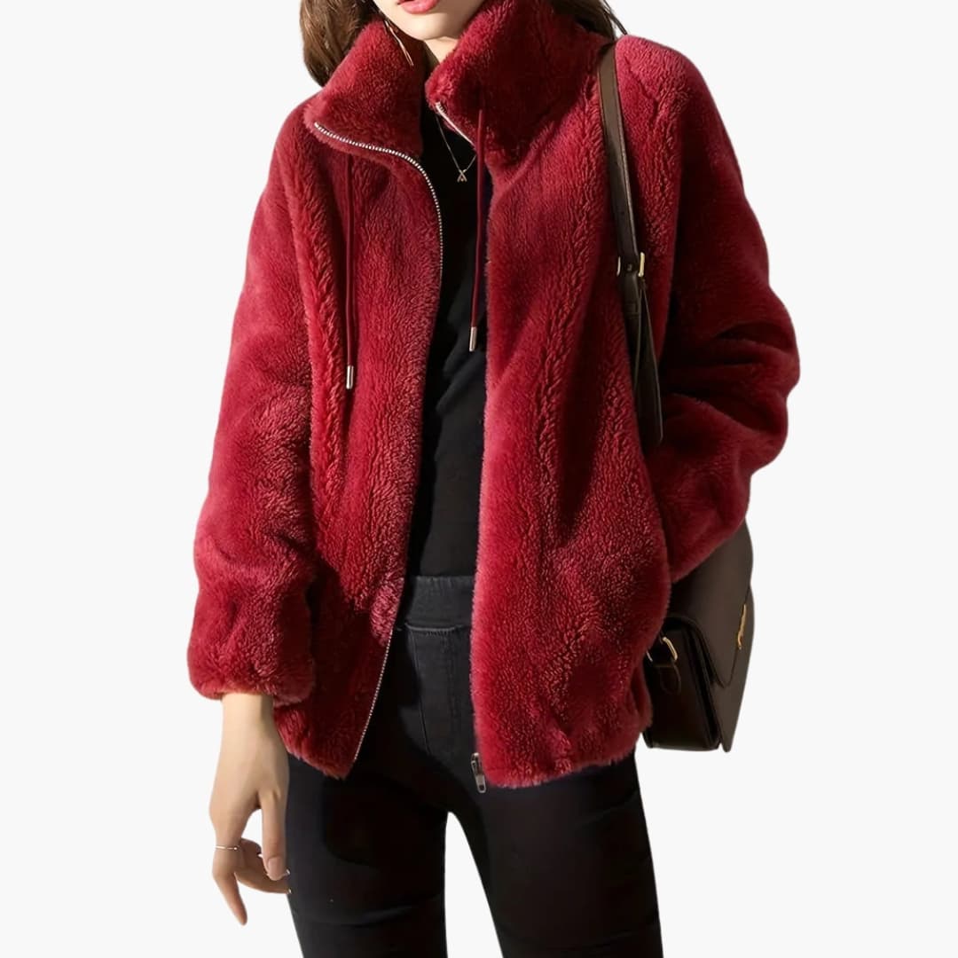 Soft Fleece Women's Zip Up Coat