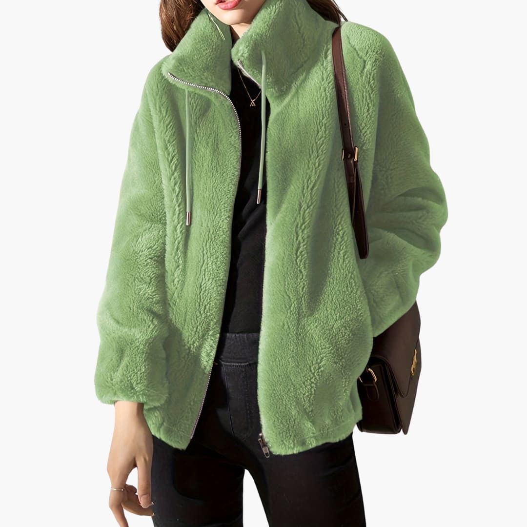Soft Fleece Women's Zip Up Coat