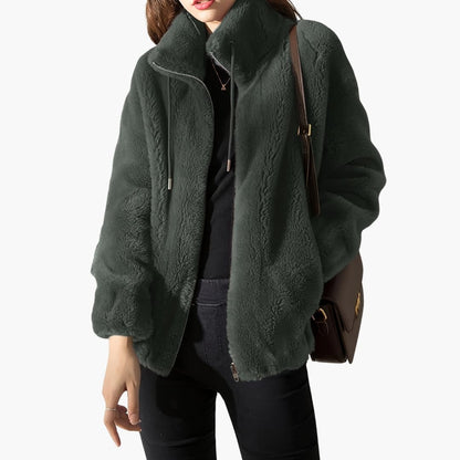 Soft Fleece Women's Zip Up Coat