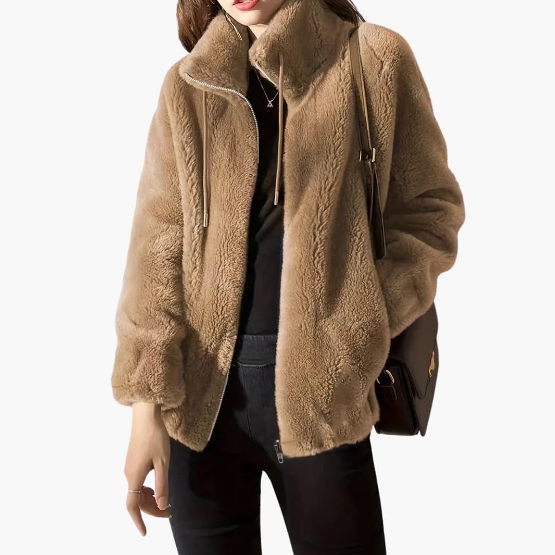 Soft Fleece Women's Zip Up Coat