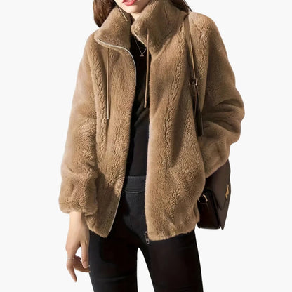 Soft Fleece Women's Zip Up Coat
