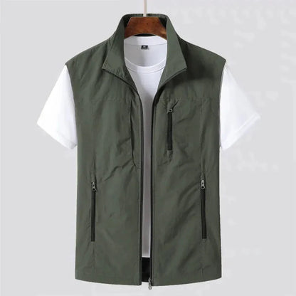 Breathable Water Resistant Zipper Vest - EasyApparels