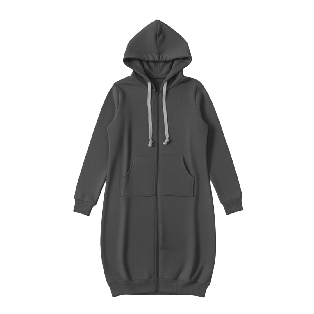 Casual Oversized Zip Up Hoodie