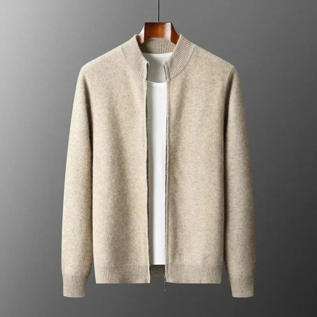 Warm Wool Zip Up Sweater - EasyApparels