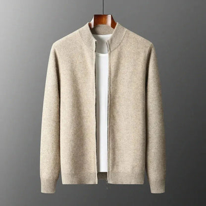 Warm Wool Zip Up Sweater - EasyApparels