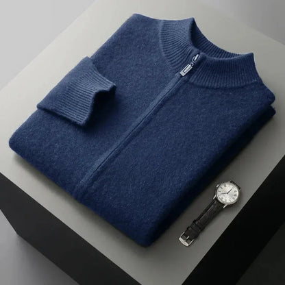 Warm Wool Zip Up Sweater