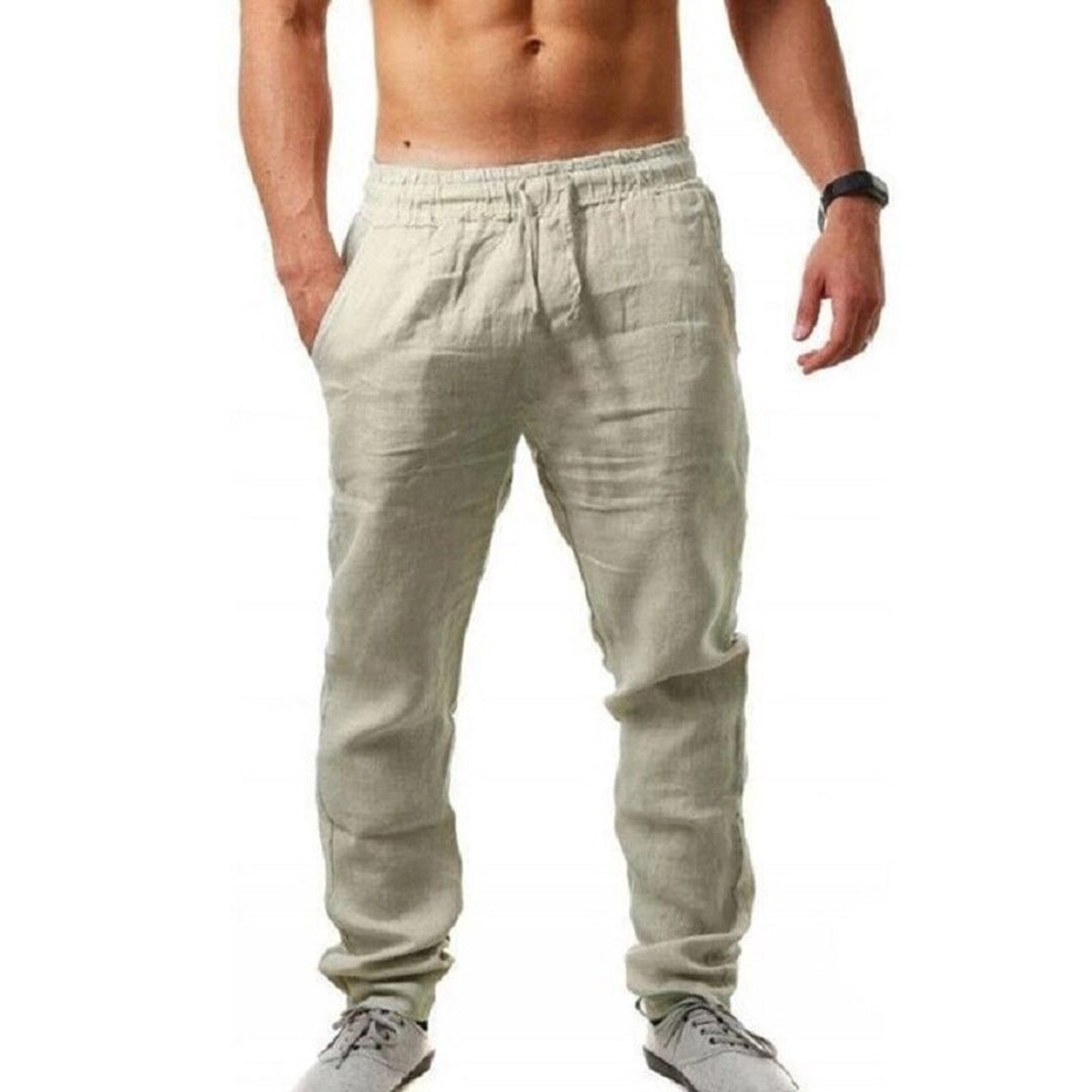 Comfortable Beige Summer Pants for Men