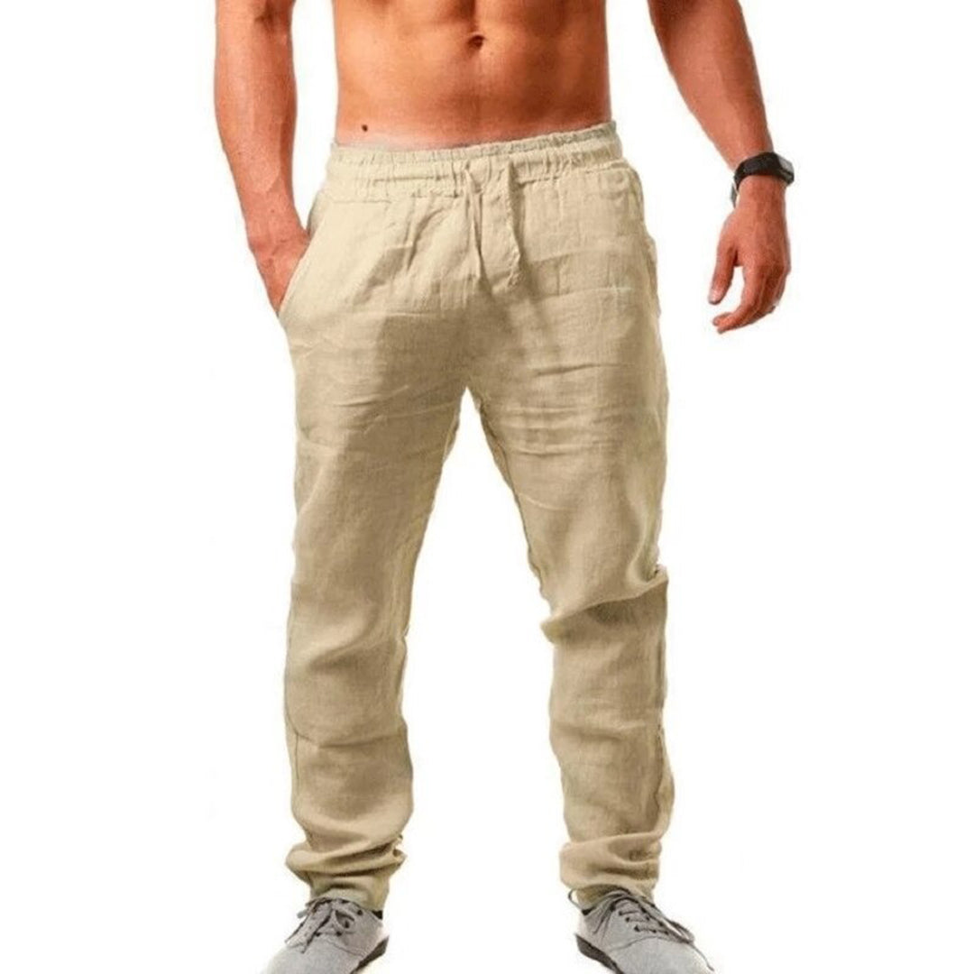 Comfortable Beige Summer Pants for Men