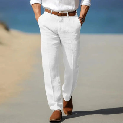 Lightweight Summer Linen Trousers - EasyApparels