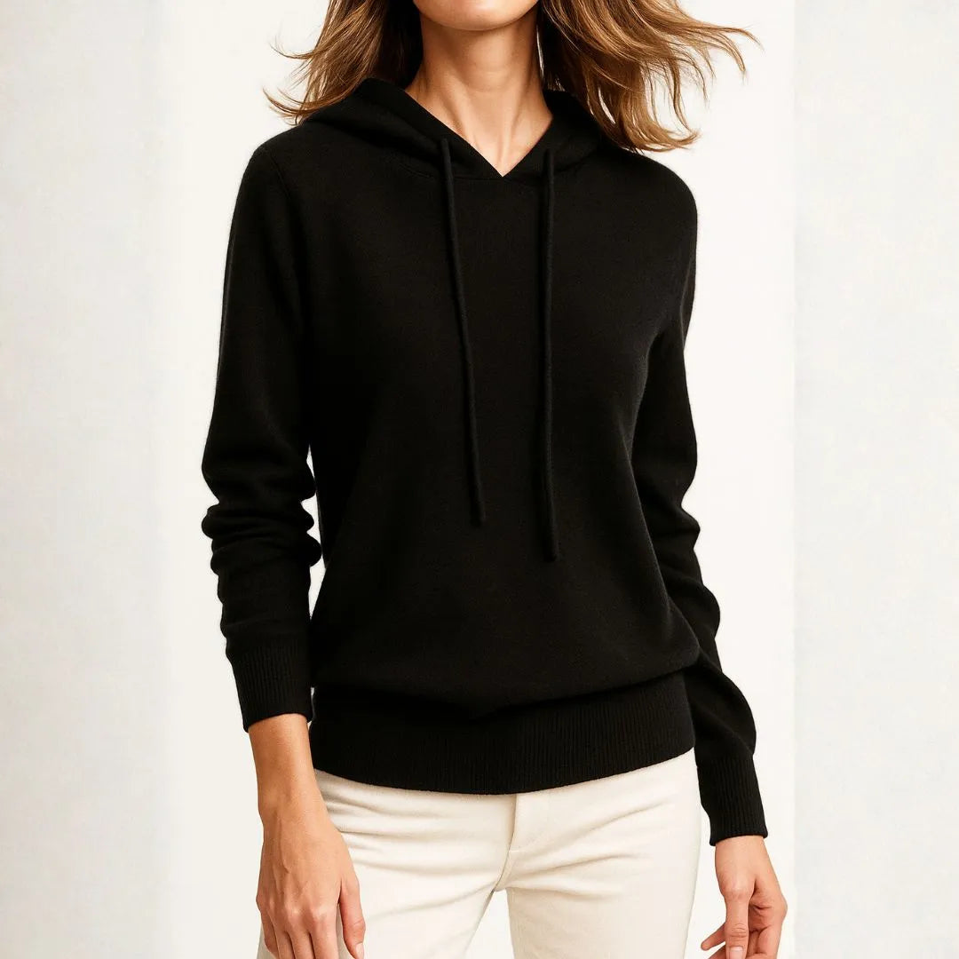 Soft Women's Cashmere Ribbed Sweatshirt