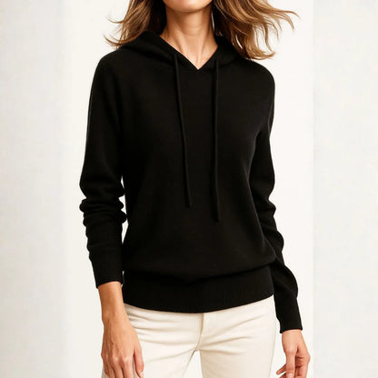 Soft Women's Cashmere Ribbed Sweatshirt