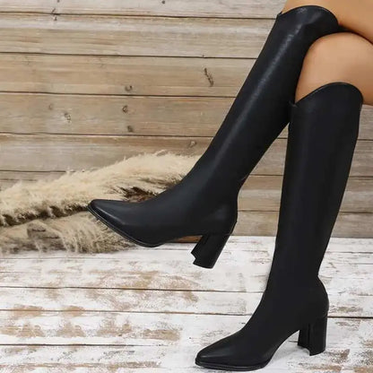 Stylish Women's High Heel Boots - Comfortable & Chic
