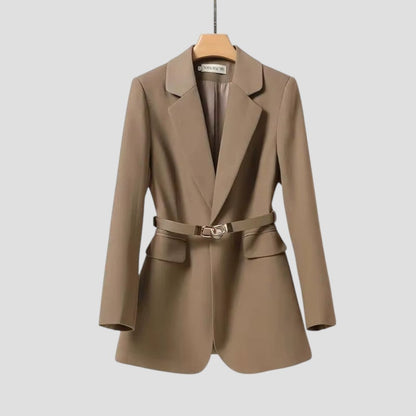 Classic Ladies' Fitted Office Blazer Jacket - Vossary