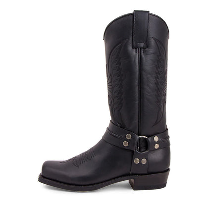 Western Leather Boots for Men - Classic & Durable