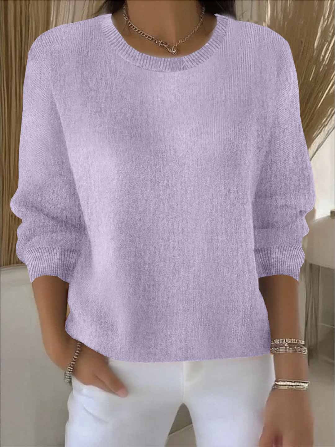 Cozy Acrylic Crew Neck Sweater