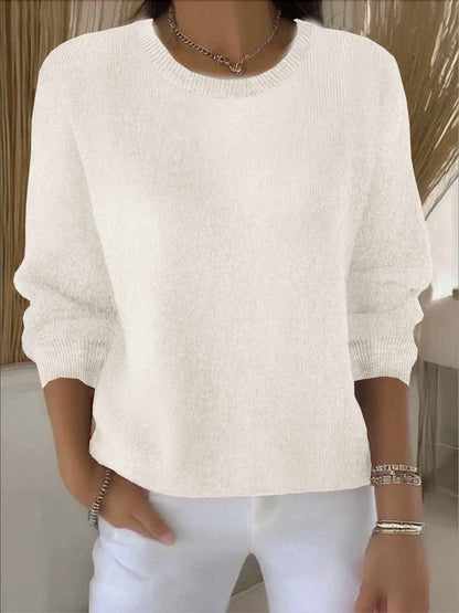 Cozy Acrylic Crew Neck Sweater