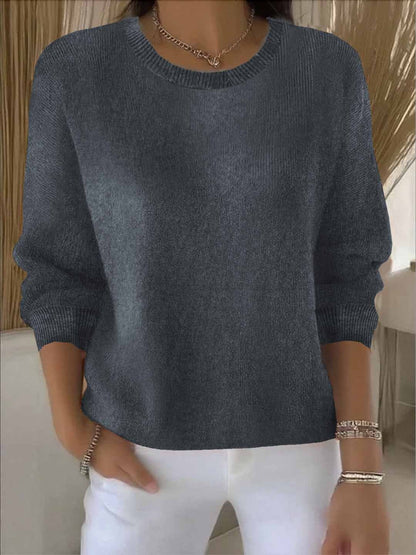Cozy Acrylic Crew Neck Sweater
